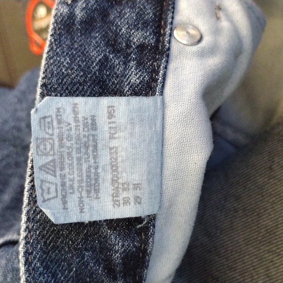 Vintage High Rise Jeans 90s Lee Original Dark Wash Relaxed Tapered 28 x 32 Sz 10 - Picture 7 of 11